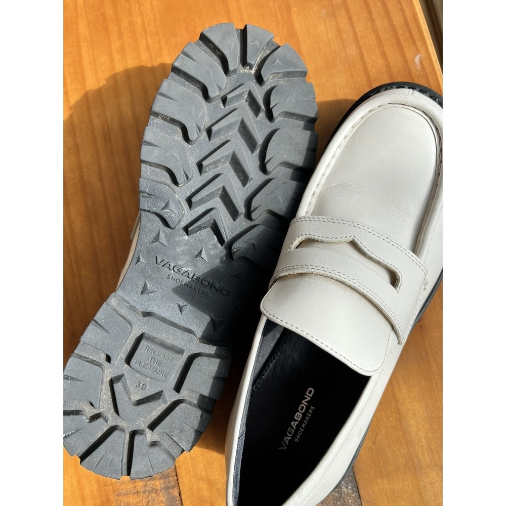 Vagabond Cosmo 2.0 Chunky Platform Loafers White‎ Leather 9 EU39 Officecore - Picture 4 of 9